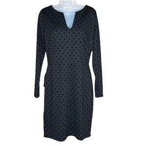 The‎ Limited Dress Womens 8 Black Polka Dot Bodycon Whimsigoth Coquette Office